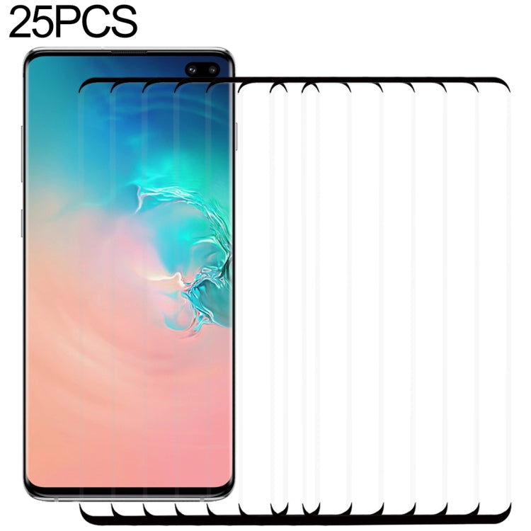 Pellicola vetro temperato per Galaxy S10 Plus 9H 2.5D 25 pezzi