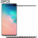 Pellicola vetro temperato per Galaxy S10 Plus 9H 2.5D 25 pezzi