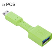 Adattatore OTG da micro USB maschio a USB 3.0 femmina da 5 pezzi, Micro USB to USB 3.0