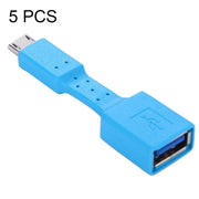 Adattatore OTG da micro USB maschio a USB 3.0 femmina da 5 pezzi, Micro USB to USB 3.0