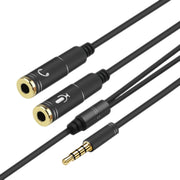 Splitter cavo audio TPE 2 in 1 da 3,5 mm