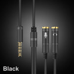 Splitter cavo audio TPE 2 in 1 da 3,5 mm 32 cm