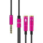 Splitter cavo audio TPE 2 in 1 da 3,5 mm 32 cm
