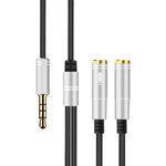 Splitter cavo audio TPE 2 in 1 da 3,5 mm 32 cm