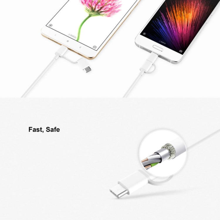 Cavo dati USB a Micro USB e USB-C 2,4A QC3.0 30 cm