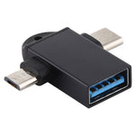 Adattatore USB 3.0 femmina a USB-C maschio OTG con foro imbracatu