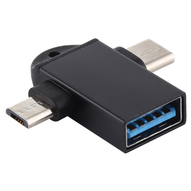 Adattatore USB 3.0 femmina a USB-C maschio OTG con foro imbracatu