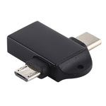 Adattatore USB 3.0 femmina a USB-C maschio OTG con foro imbracatu