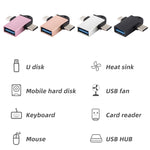 Adattatore USB 3.0 femmina a USB-C maschio OTG con foro imbracatu