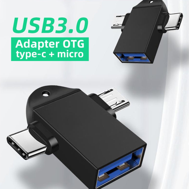 Adattatore USB 3.0 femmina a USB-C maschio OTG con foro imbracatu