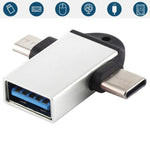 Adattatore USB 3.0 femmina a USB-C maschio OTG con foro imbracatu
