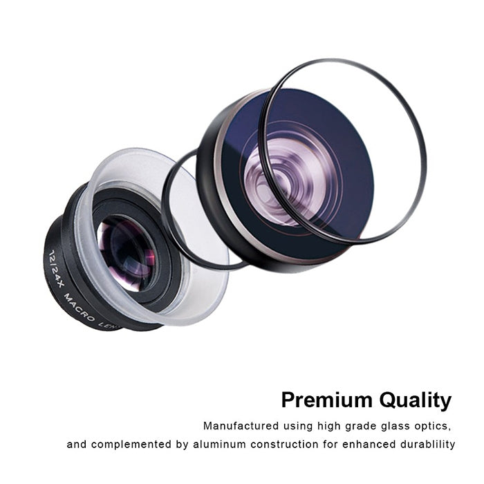 Obiettivo macro APEXEL 12X e 24X per smartphone