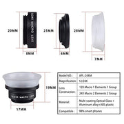 Obiettivo macro APEXEL 12X e 24X per smartphone