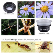 Obiettivo macro APEXEL 12X e 24X per smartphone