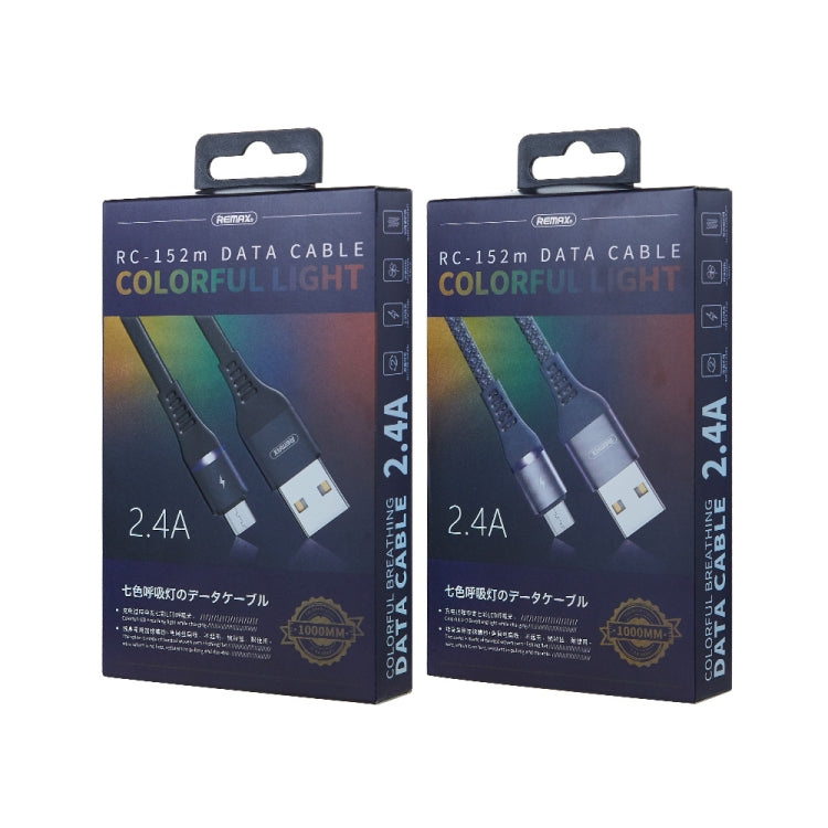 REMAX RC-152M Cavo dati per respirazione colorato da USB a Micro USB da 1 m 2,4 A, Micro USB
