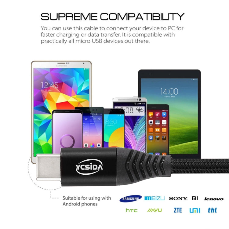 Cavo ricarica USB a Tipo C 1,2 m nylon intrecciato