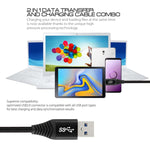 Cavo ricarica USB a Tipo C 1,2 m nylon intrecciato