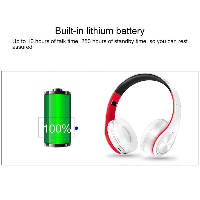 LPT660 Wireless Stereo Pieghevole Sport Musica Bluetooth Auricolari per telefoni Supporta la scheda TF