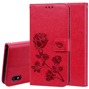 Custodia portafoglio in pelle PU rosa per Galaxy A10