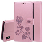 Custodia portafoglio in pelle PU rosa per Galaxy A10