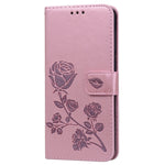 Custodia portafoglio in pelle PU rosa per Galaxy A30 e A20