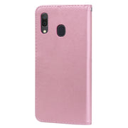 Custodia portafoglio in pelle PU rosa per Galaxy A30 e A20