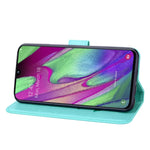 Custodia portafoglio in pelle PU rosa per Galaxy A40