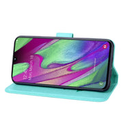 Custodia portafoglio in pelle PU rosa per Galaxy A40