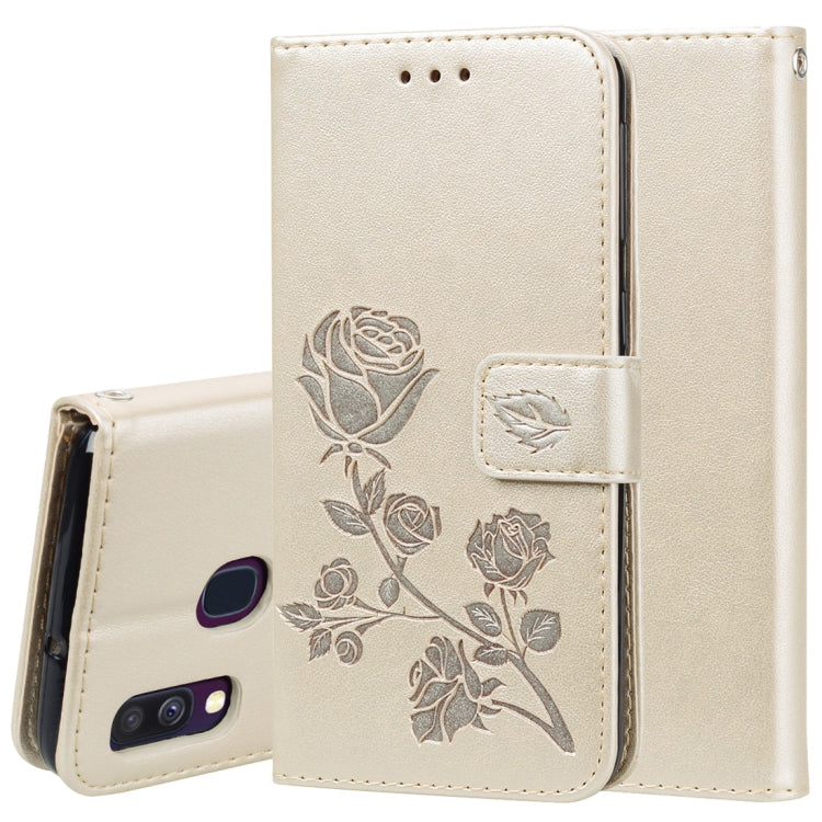 Custodia portafoglio in pelle PU rosa per Galaxy A40
