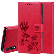 Custodia portafoglio in pelle PU rosa per Galaxy A70