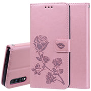 Custodia portafoglio in pelle PU rosa per Galaxy A70