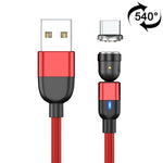 Cavo ricarica magnetico USB-C 3A 2m rotante 540°