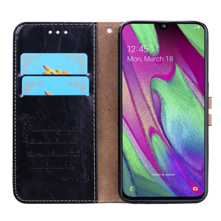 Custodia portafoglio in pelle per Samsung Galaxy A40