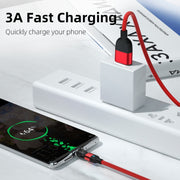 Cavo di ricarica per sincronizzazione dati magnetica rotante da 2 m 3 A con uscita USB a Micro USB da 540 gradi, 2m Micro USB