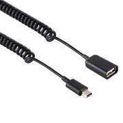 Cavo di ricarica a molla per laptop mini 5 pin maschio a USB femmina, Mini 5 Pin Male to USB Female