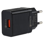 Caricatore da viaggio USB QC 3.0 18W con cavi USB-C 1m