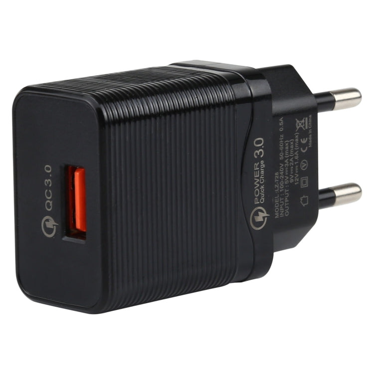 Caricatore da viaggio USB QC 3.0 18W con cavi USB-C 1m