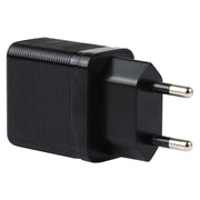LZ-728 Caricatore da viaggio con interfaccia USB QC 3.0 2 in 1 da 18 W + set di cavi dati da USB a USB-C / Type-C, spina europea, lunghezza cavo: 1 m, with USB-C / Type-C Cable
