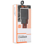 Caricatore da viaggio USB QC 3.0 18W con cavi USB-C 1m