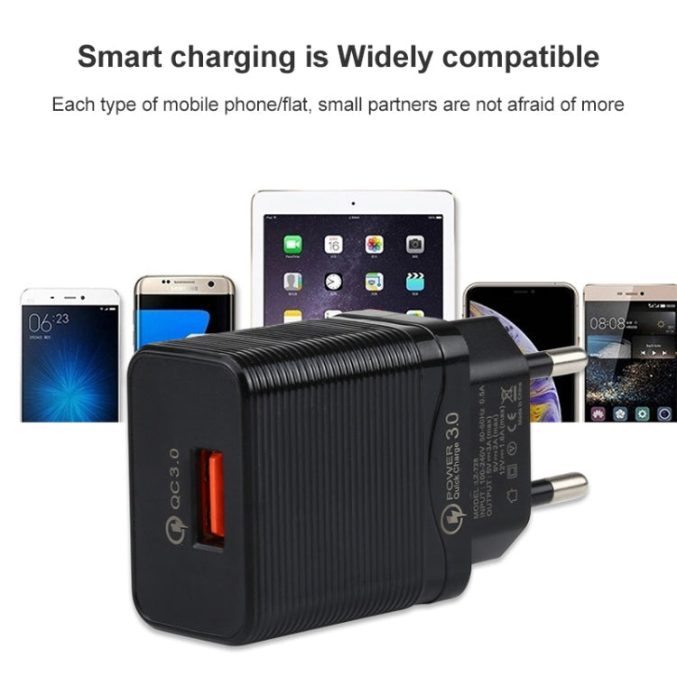 Caricatore da viaggio USB QC 3.0 18W con cavi USB-C 1m