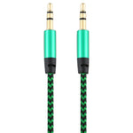 Cavo audio intrecciato in nylon maschio-maschio da 3,5 mm K10 da 3 pezzi, lunghezza: 1 m