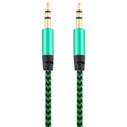 Cavo audio intrecciato in nylon maschio-maschio da 3,5 mm K10 da 3 pezzi, lunghezza: 1 m