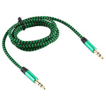 Cavo audio intrecciato in nylon maschio-maschio da 3,5 mm K10 da 3 pezzi, lunghezza: 1 m