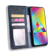 Custodia portafoglio in pelle con chiusura magnetica per Galaxy M