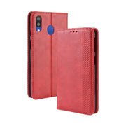 Custodia portafoglio in pelle con chiusura magnetica per Galaxy M