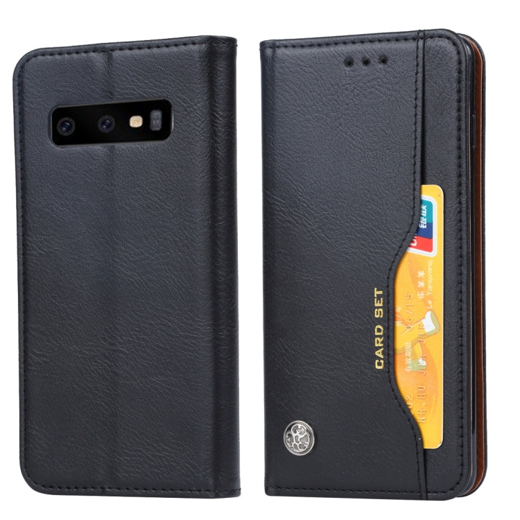 Custodia portafoglio in pelle per Samsung Galaxy S10