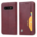 Custodia portafoglio in pelle per Samsung Galaxy S10