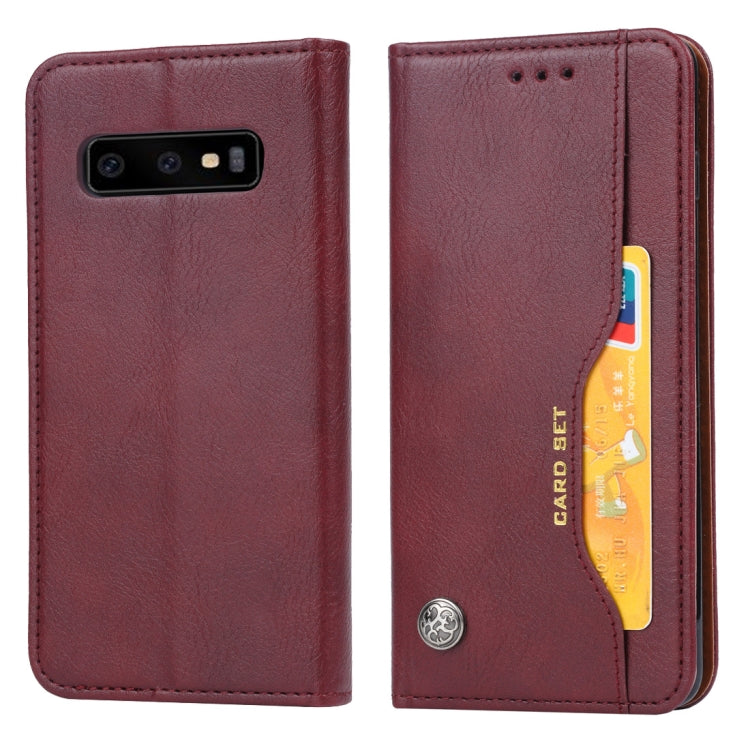 Custodia portafoglio in pelle per Samsung Galaxy S10