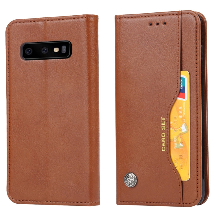 Custodia portafoglio in pelle per Samsung Galaxy S10