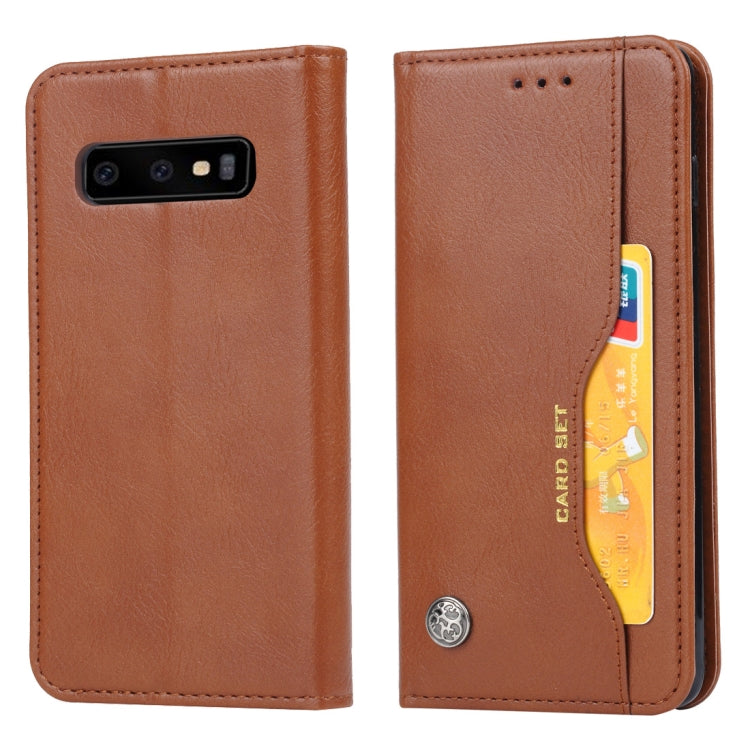 Custodia portafoglio in pelle per Samsung Galaxy S10+